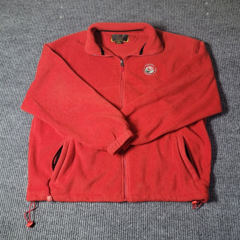 Pasadena Tournament of Roses Jacket Womens XL Red Full Zip Soft Shell Baru Sport